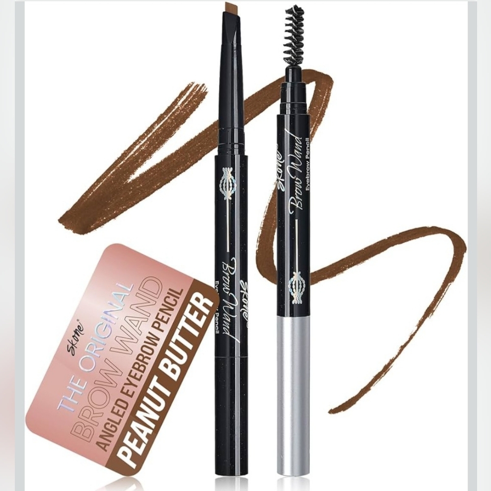 Skone Cosmetics The Original Brow Wand Eyebrow Pencil with Brush-Peanut Butter